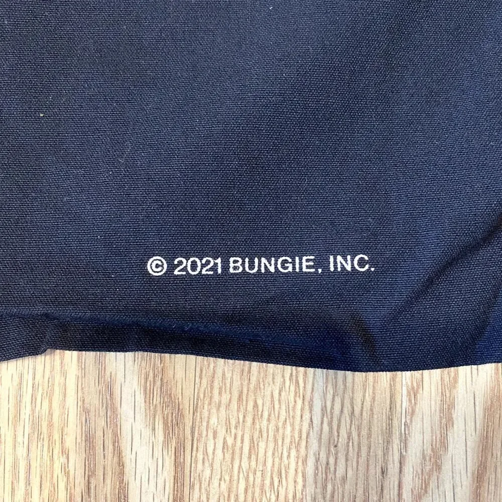 Bungie Inc. Bungie Rewards Exclusive Seventh Column Destiny Drawstring Bag Black